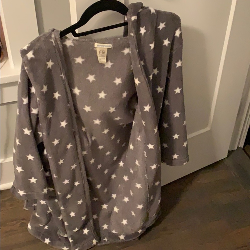 kids size 8-10 star grey robe